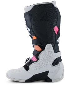 Bota Alpinestars Tech 7 2025 Preto/Cinza/Laranja/Magenta